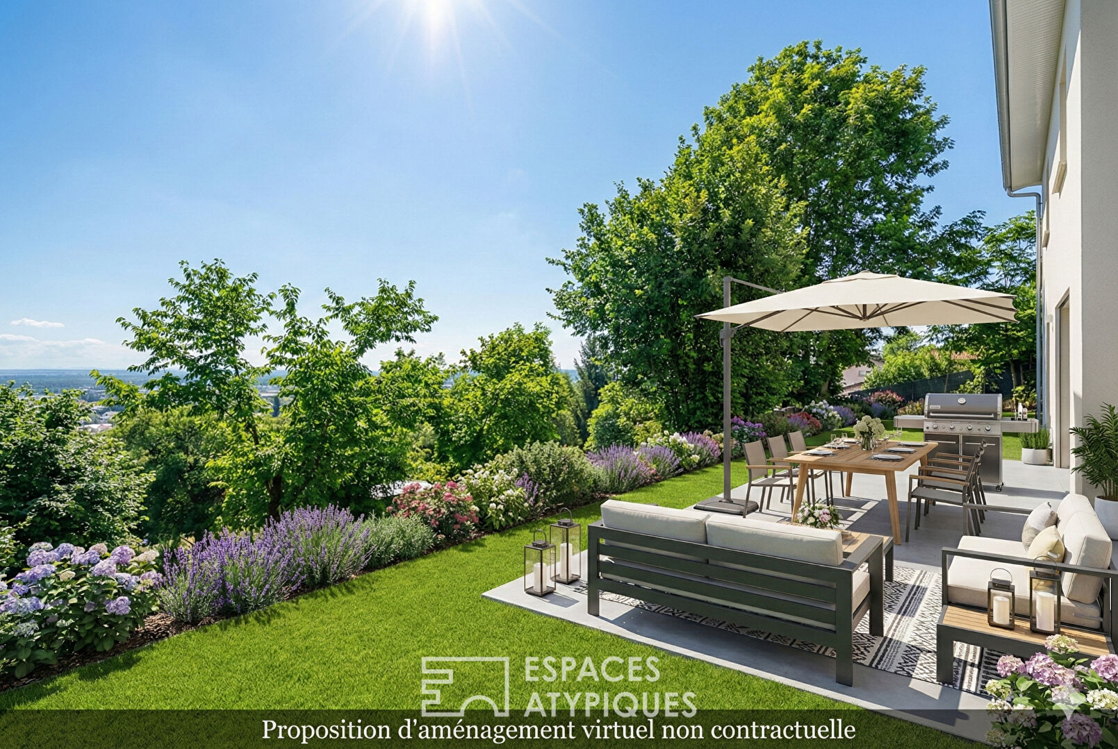 Maison neuve avec vue