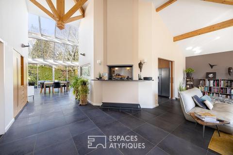 Maison d&rsquo;architecte familiale au coeur de Dommartin