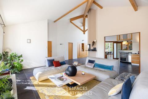 Maison d&rsquo;architecte familiale au coeur de Dommartin