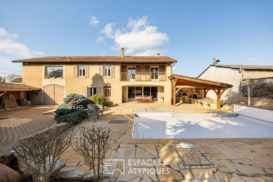 Un ancien corps de ferme revisité entre authenticité et art de vivre