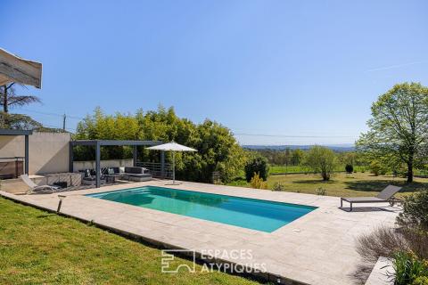 Maison familiale avec vue et piscine
