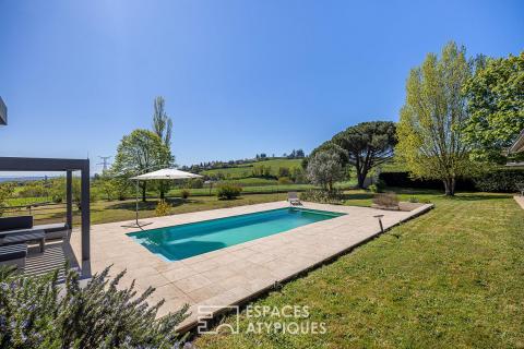 Maison familiale avec vue et piscine