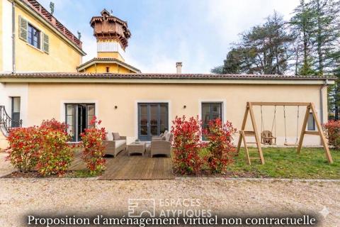 Maison de caractère rénovée avec jardin au sein d&rsquo;une propriété du XIXe siècle