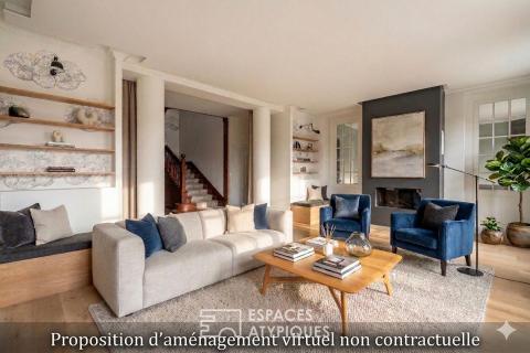 Maison bourgeoise rénovée en fond d&rsquo;impasse – Tassin bourg