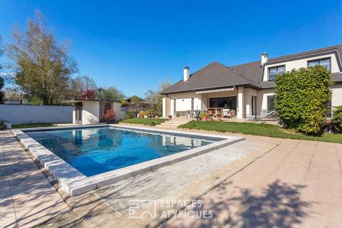 Maison familiale rénovée avec piscine