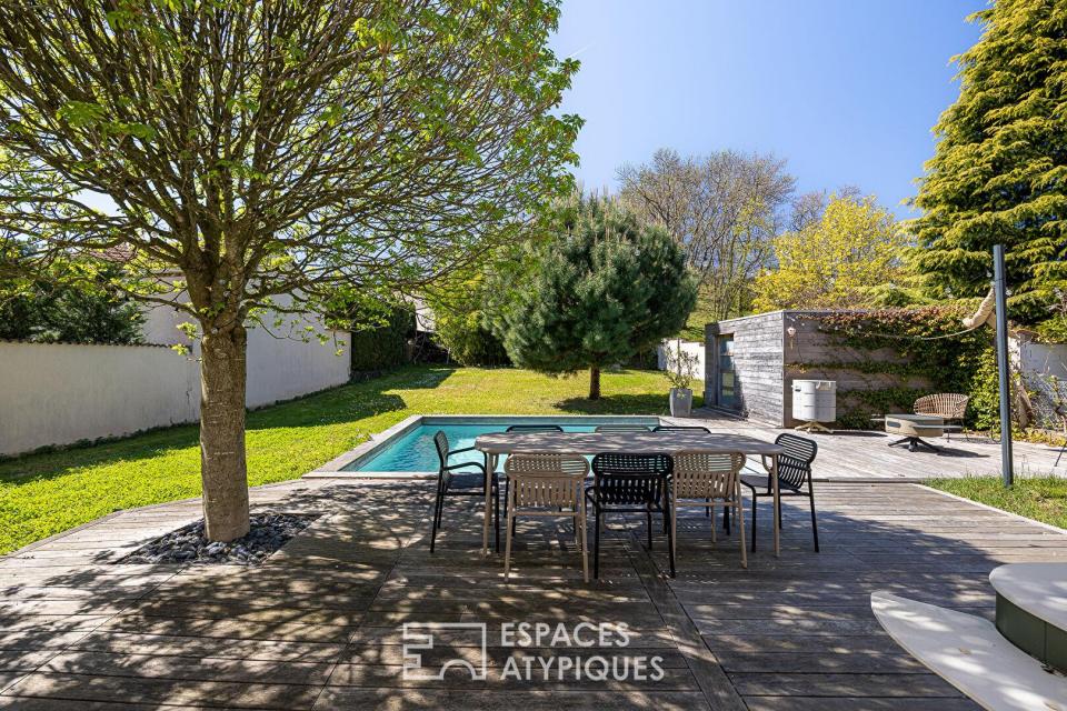 Villa moderne avec piscine à Villette d'Anthon