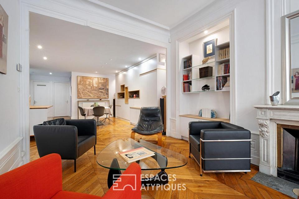 Appartement ancien rénové en plein coeur du quartier Ainay