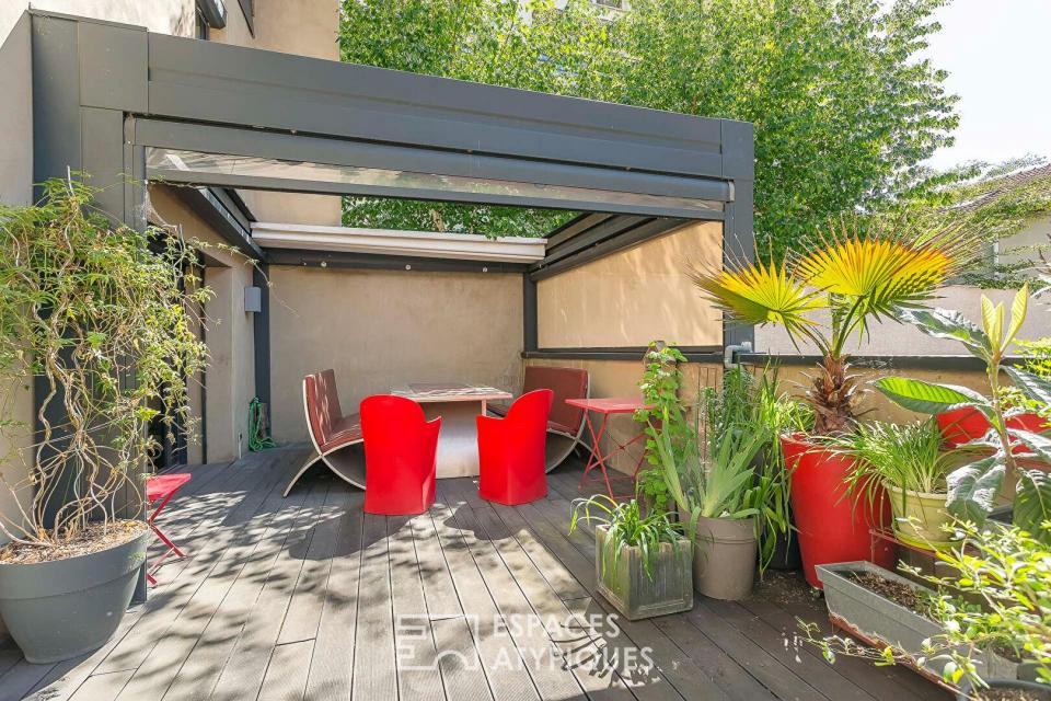 Duplex avec terrasse dans une ancienne imprimerie