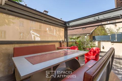 Duplex avec terrasse dans une ancienne imprimerie