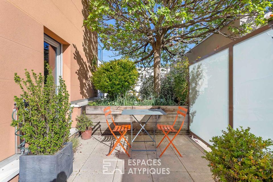Duplex contemporain avec terrasses