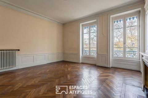 Appartement haussmannien au bord du Rhône