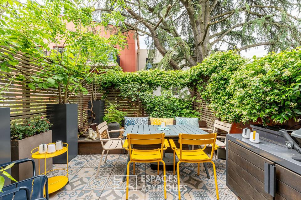 Duplex « Esprit Maison » avec terasses et bassin privatif à 3 min du métro