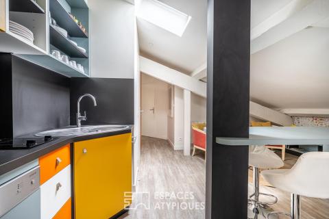 Très bel appartement en dernier étage au coeur des pentes de la Croix-Rousse