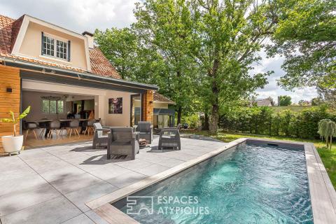 Architect-renovated family home with swimming pool