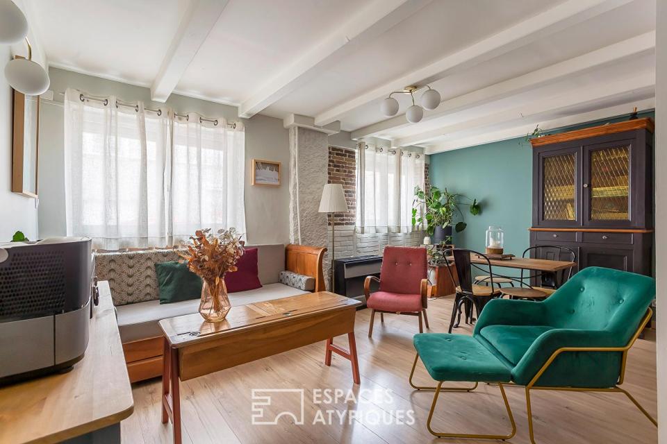 Duplex cosy et pierres apparentes au coeur de Saint-Louis