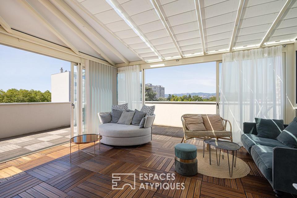 Toit terrasse au sein d'une résidence de standing