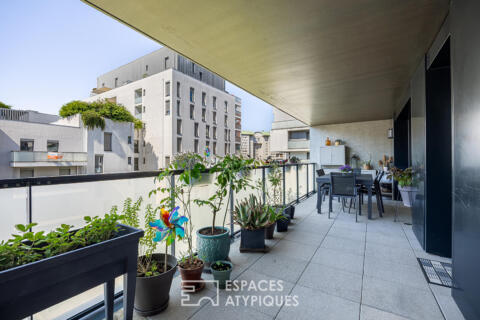 Appartement contemporain avec terrasse et garage