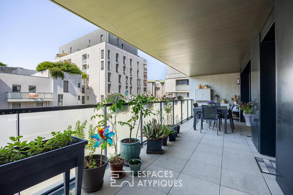 Contemporain avec terrasse et garage