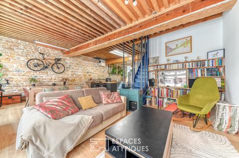 Duplex de caractère avec terrasse au coeur des Pentes de la Croix-Rousse