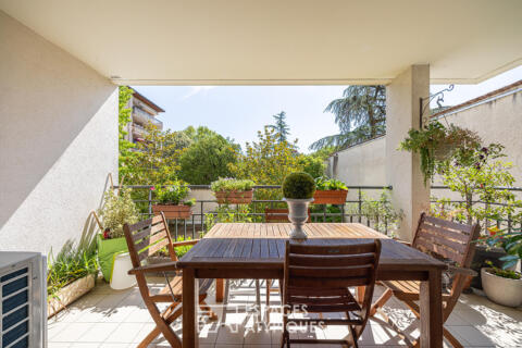 Contemporary apartment with balcony