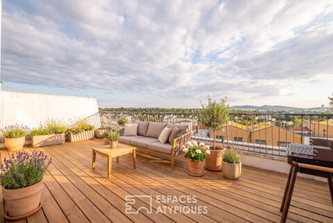 Duplex avec terrasse proche de l&rsquo;Horloge de Tassin
