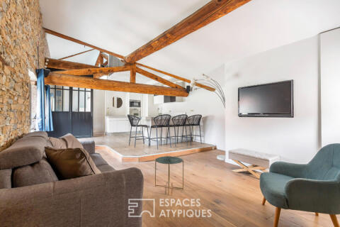 Duplex rénové en dernier étage