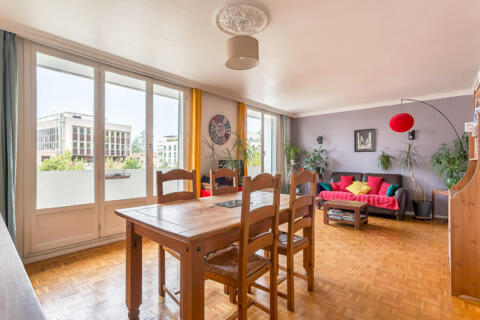 Renovated apartment with balconies overlooking the greenway