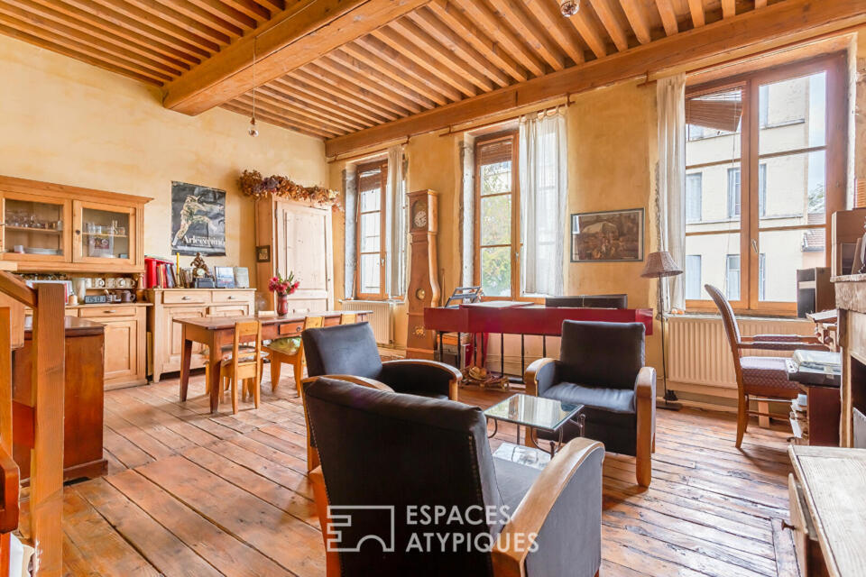 Maison en triplex avec jardin