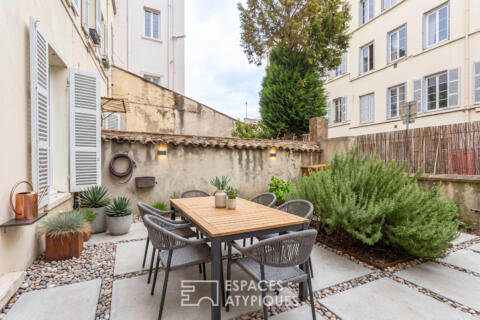 Maison en triplex avec jardin
