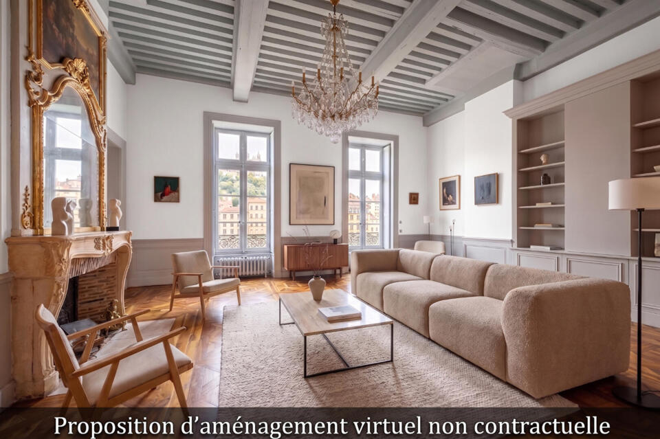 Appartement bourgeois avec vue Fourvière