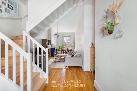 Duplex rénové en dernier étage
