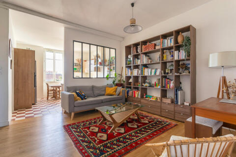 Appartement ancien rénové avec jardin privatif