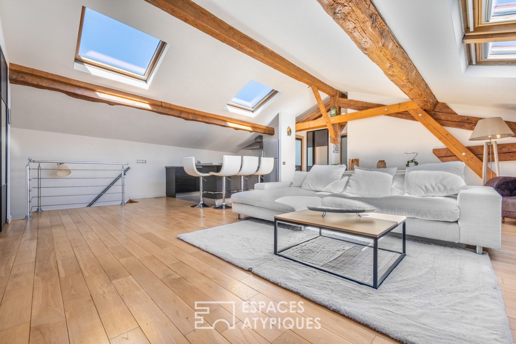 Appartement sous les toits en hypercentre