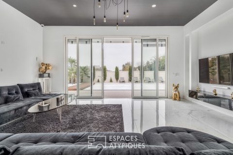 Maison contemporaine avec piscine et studio indépendant