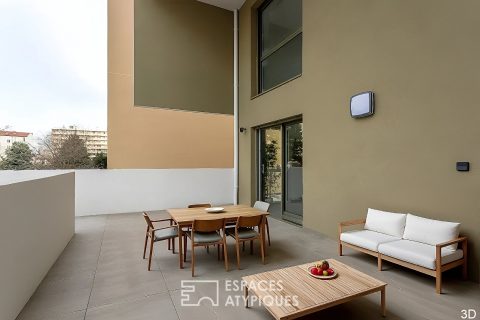 Duplex and terrace in the heart of the block near Parc Bazin