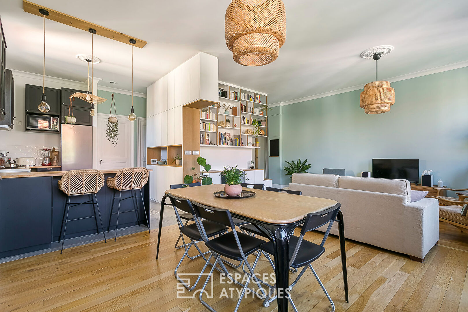 Appartement ancien rénové par architecte