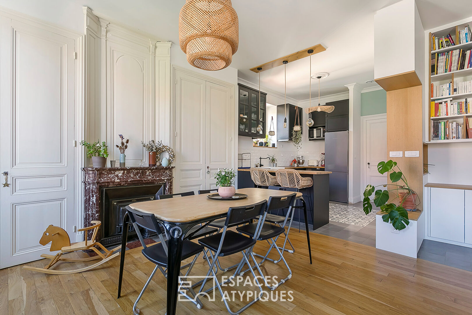 Appartement ancien rénové par architecte