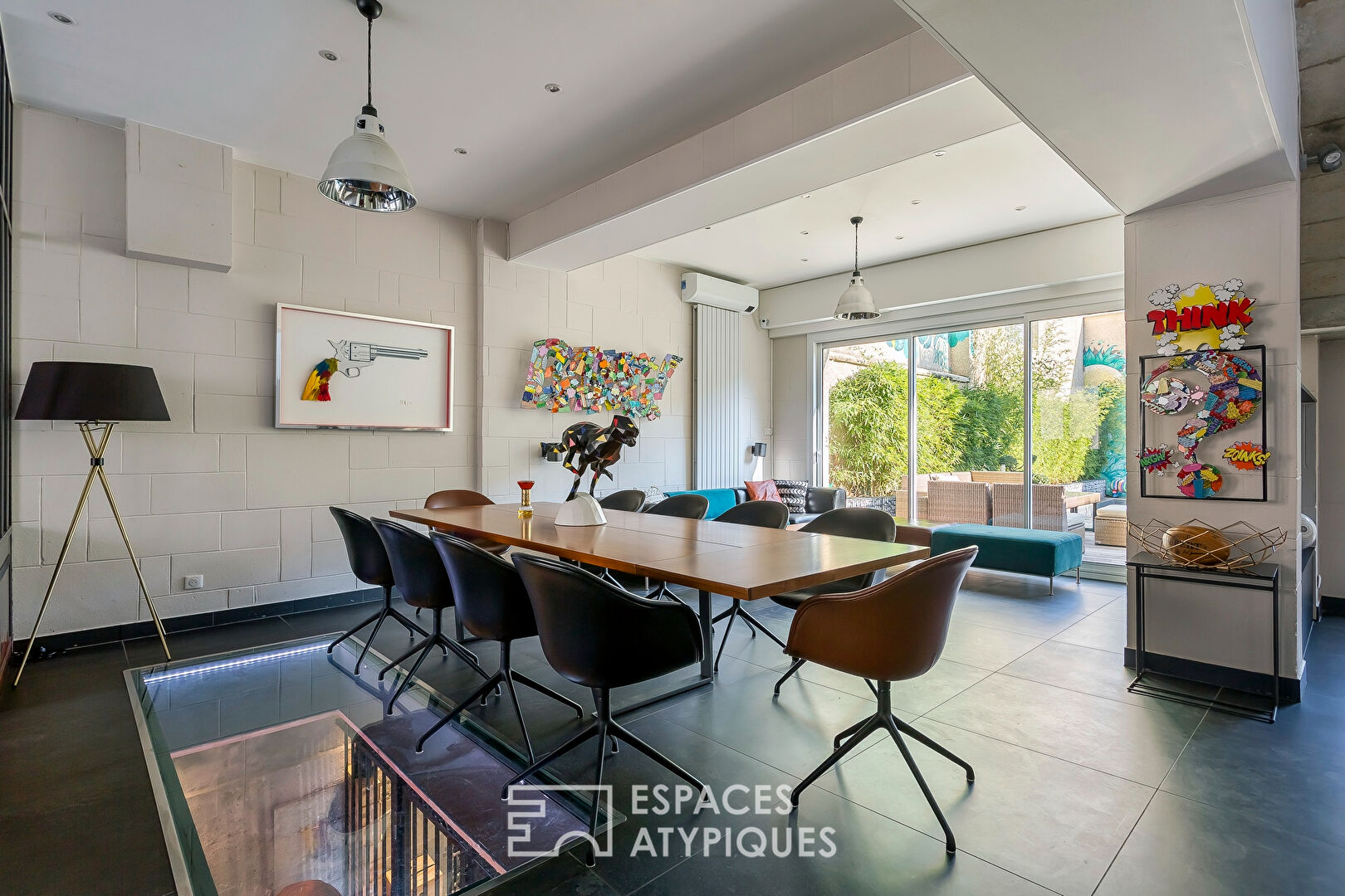 Maison type loft avec piscine