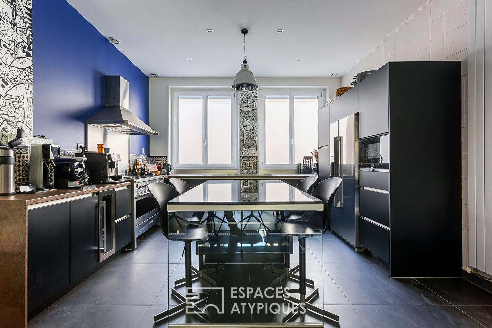 Maison type loft avec piscine