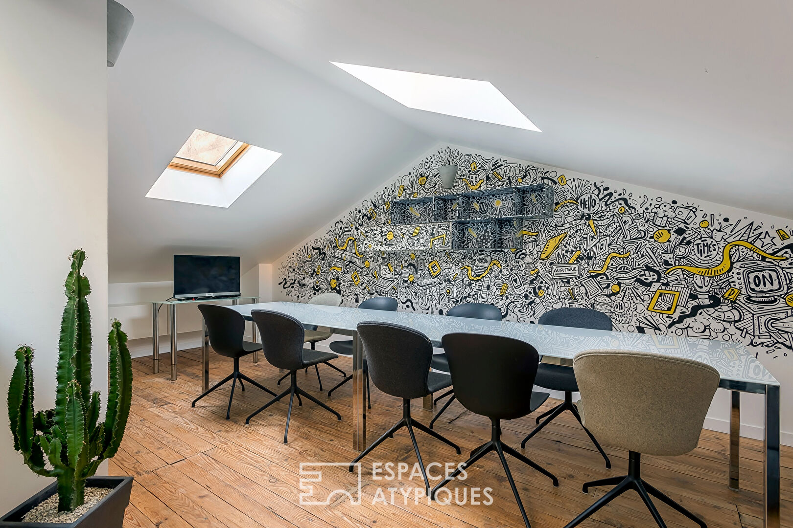 Maison type loft avec piscine