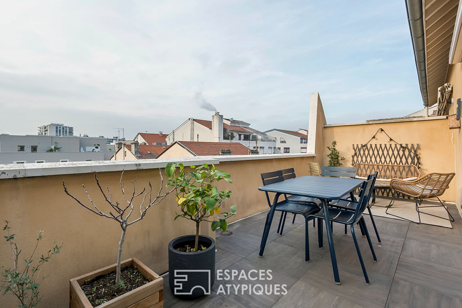 Dernier étage avec terrasses