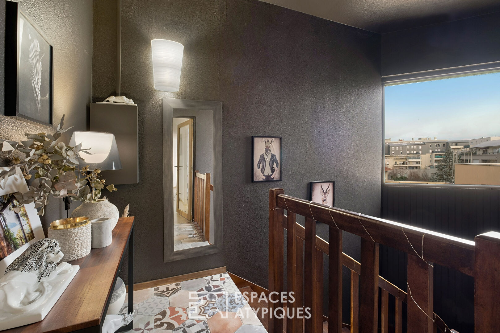 Renovated roof terrace with view of the Dupic park