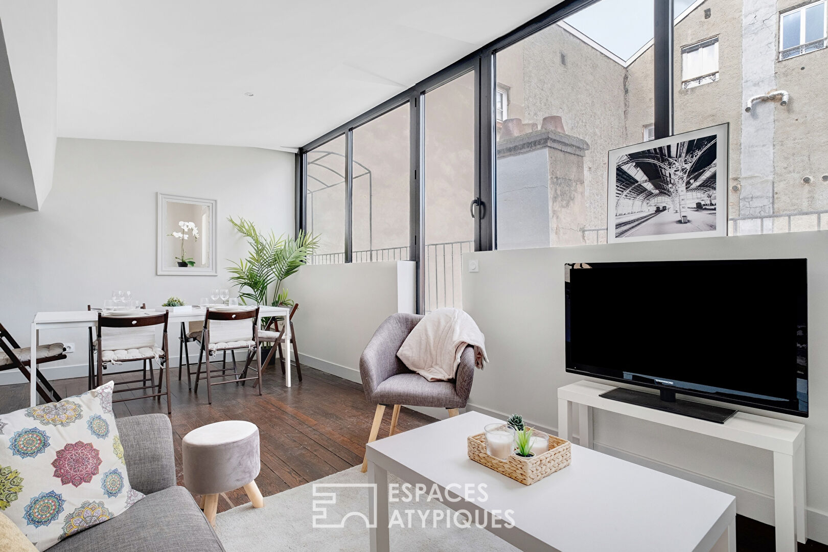 Appartement T3 mansardé en dernier étage avec balcon