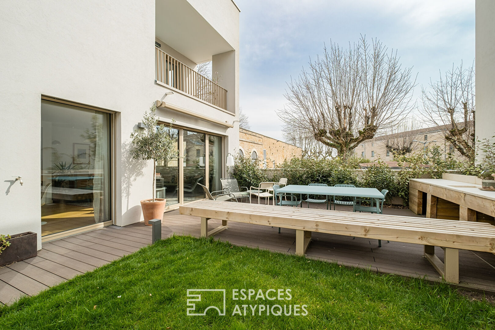 Maison contemporaine avec jardin sur la colline de Fourvière
