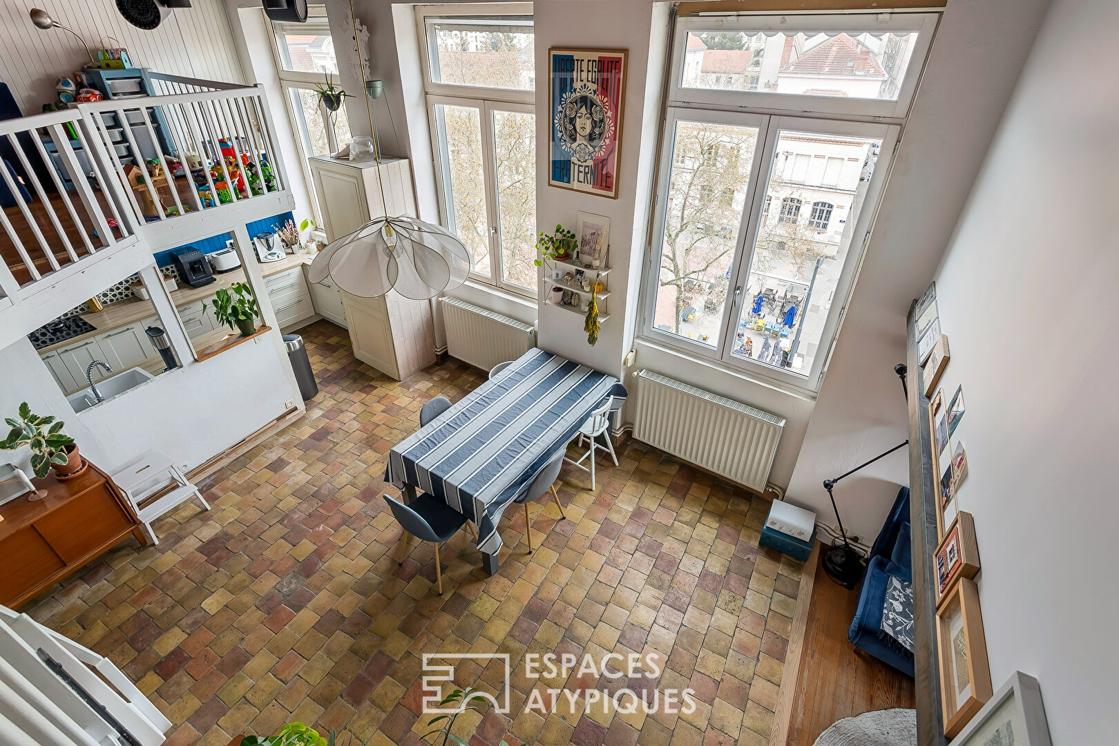 Family duplex with a view in the heart of the Croix Rousse