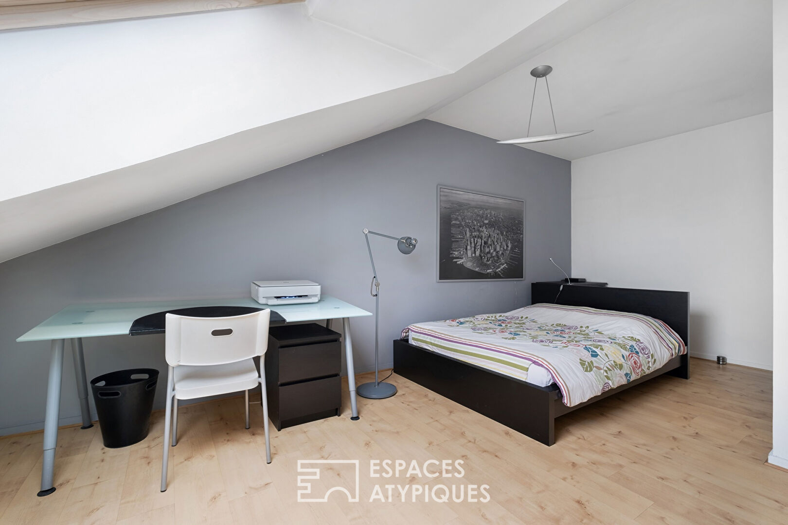 Duplex en dernier étage d’un immeuble moderne