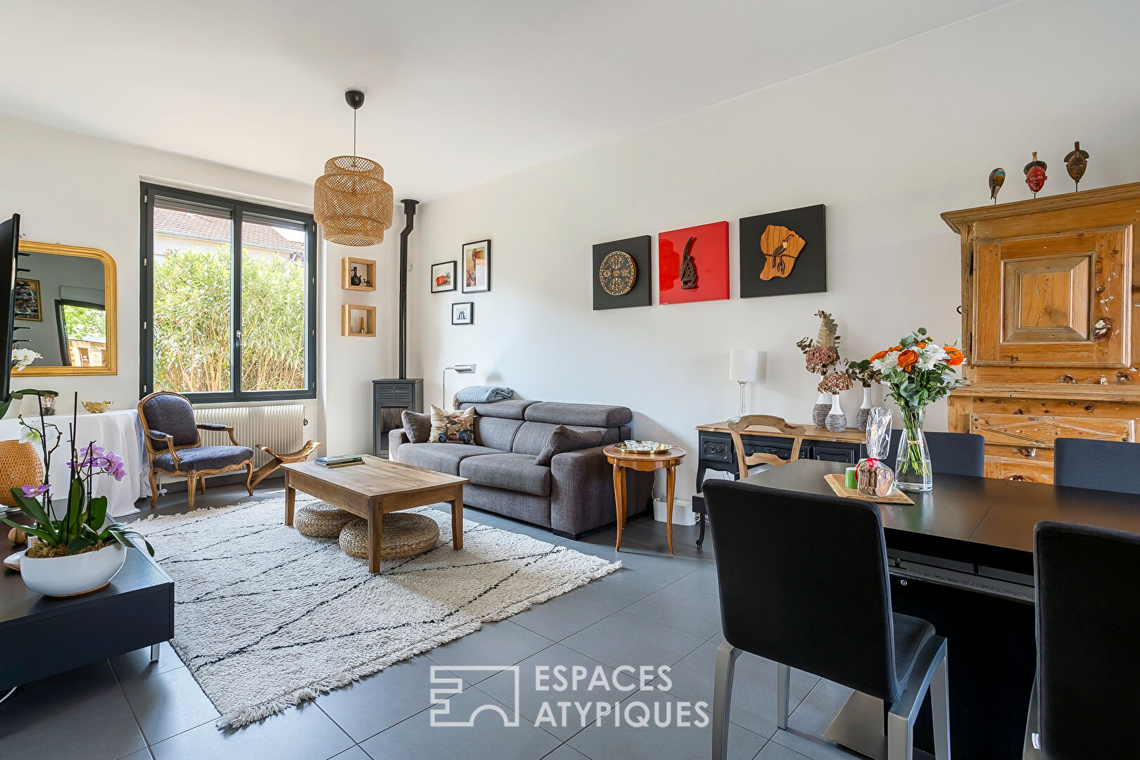 Maison de ville rénovée avec jardin