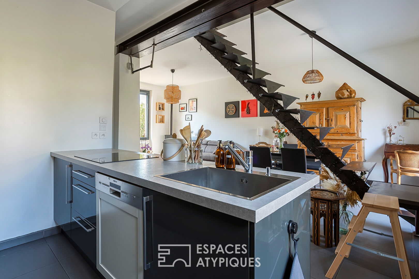 Maison de ville rénovée avec jardin