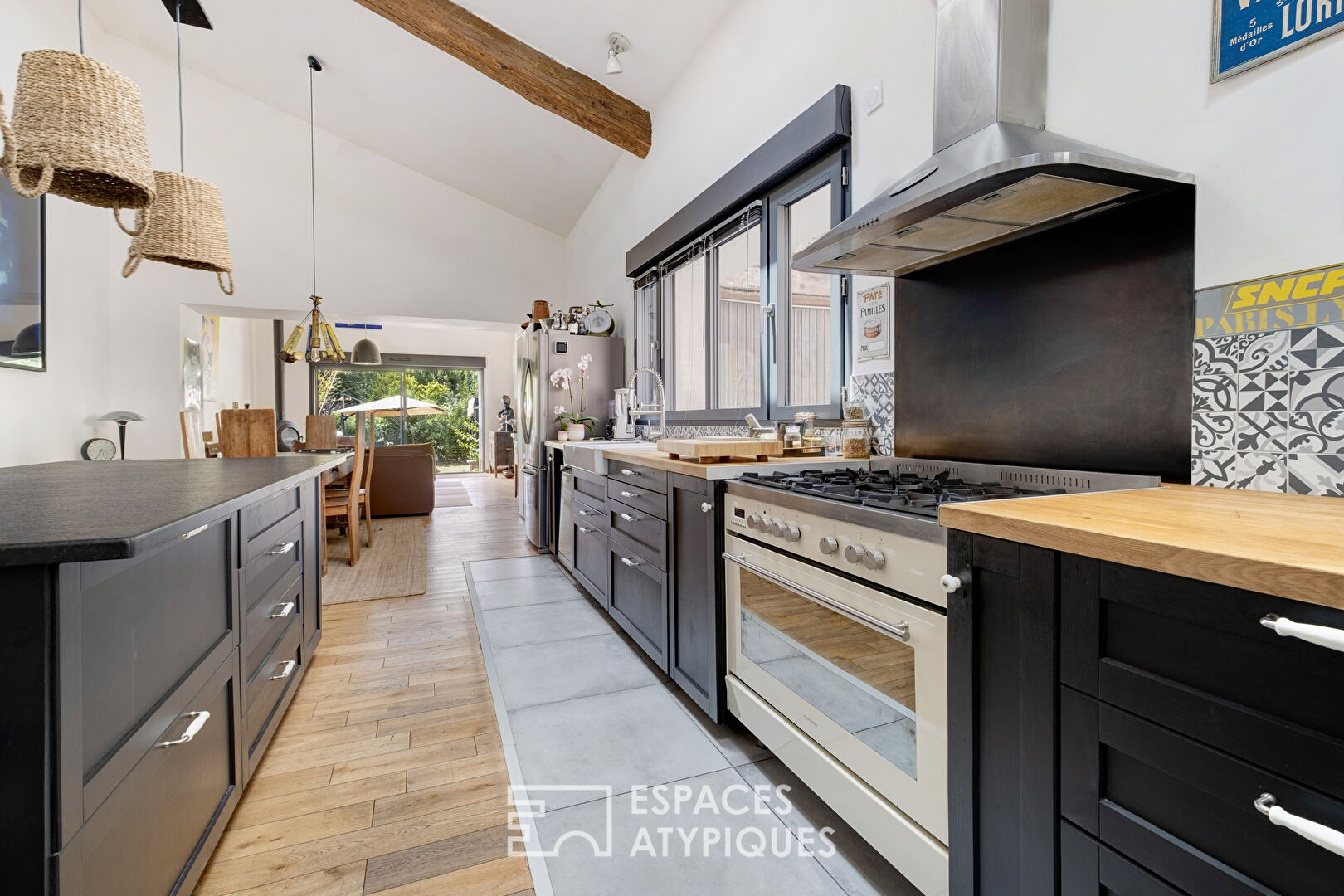 Old renovated farmhouse with contemporary extension