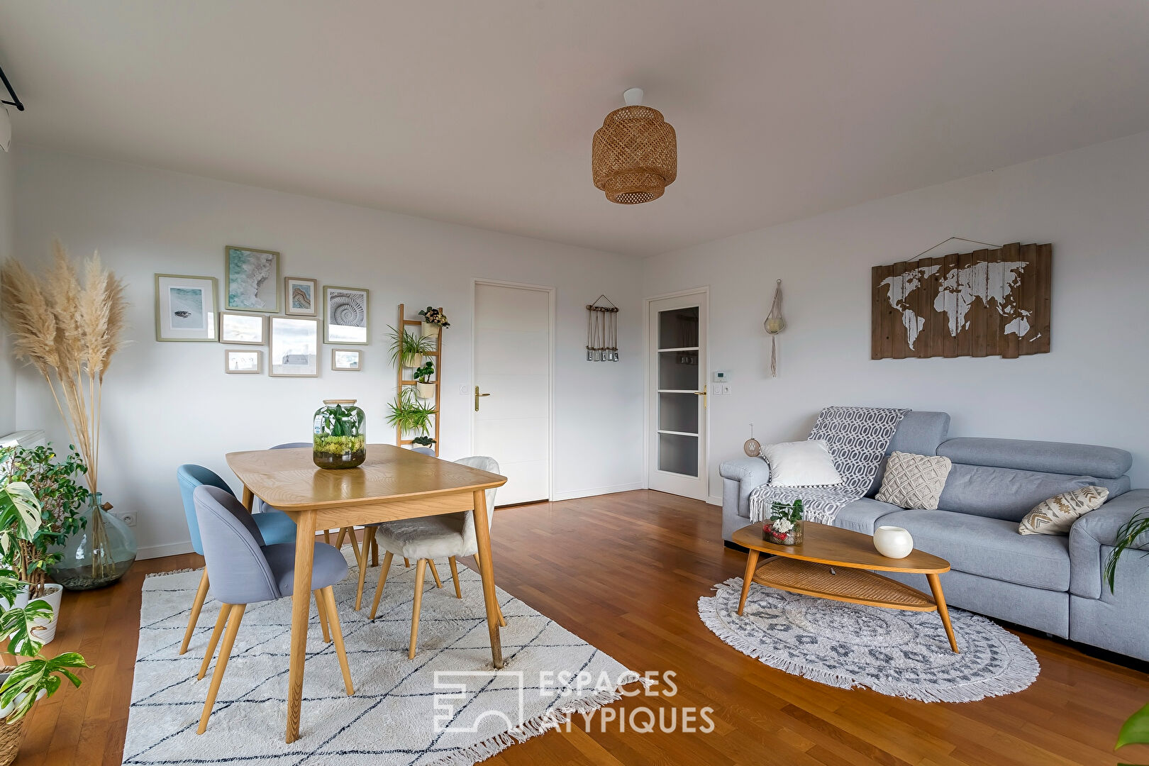 Appartement avec deux terrasses en dernier étage à Lyon 7ème